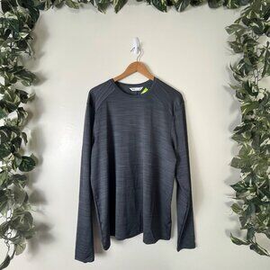 DSG Athletic Long Sleeve Scoop Neck Shirt Heathered Grey NWT Men’s Size L